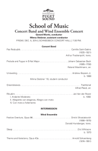 School of Music Concert Band and Wind Ensemble Concert