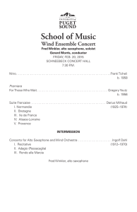School of Music Wind Ensemble Concert