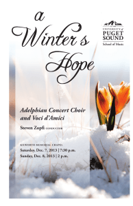 Adelphian Concert Choir and Voci d’Amici Steven Zopfi