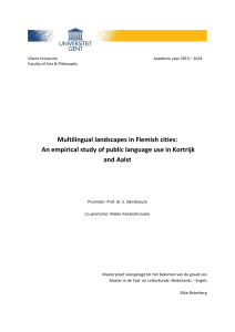 Multilingual landscapes in Flemish cities: and Aalst