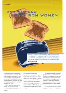 MORE IRON WOMEN WHY WE NEED