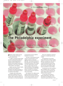 The Philadelphia experiment at the edge cutting