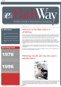 Welcome to the May edition of ePathWay In This Issue