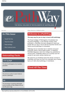 Welcome to ePathWay In This Issue