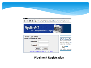Pipeline &amp; Registration