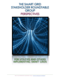 THE SMART GRID STAKEHOLDER ROUNDTABLE GROUP