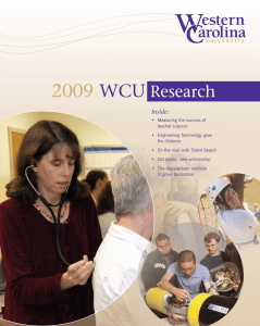 2009 WCU Research