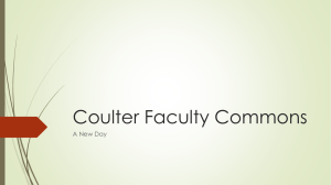 Coulter Faculty Commons A New Day