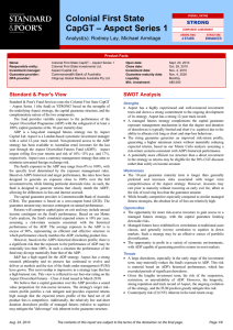 Colonial First State CapGT – Aspect Series 1