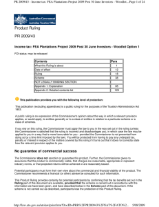 Product Ruling PR 2009/43 Page 1 of 24