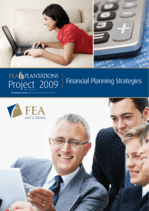 Project 2009  Financial Planning Strategies ARSN: 136 438 616