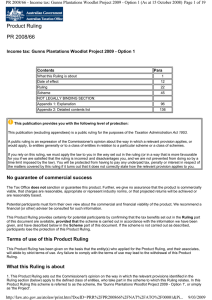 Product Ruling PR 2008/66 Page 1 of 19