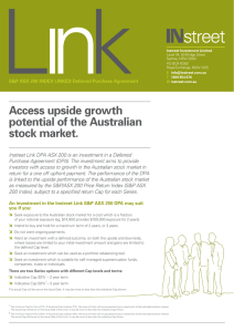 Access upside growth potential of the Australian stock market.