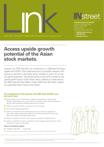 Access upside growth potential of the Asian stock markets.