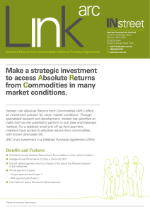 Make a strategic investment to access bsolute eturns