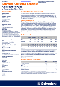 Commodity Fund Schroder Alternative Solutions A Accumulation Share Class