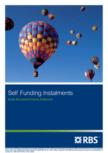 Self Funding Instalments Equity Structured Products &amp; Warrants