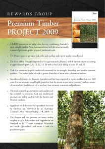Premium Timber ProjecT 2009