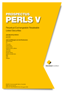 PERLS V  PROSPECTUS Perpetual Exchangeable Resaleable