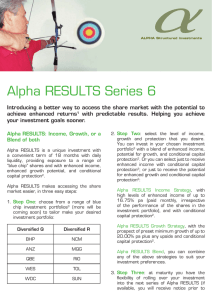 Alpha RESULTS Series 6