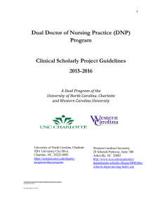 Dual Doctor of Nursing Practice (DNP) Program Clinical Scholarly Project Guidelines
