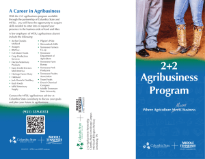 A Career in Agribusiness