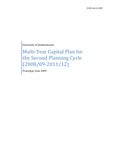   Multi‐Year Capital Plan for    the Second Planning Cycle  011/12)