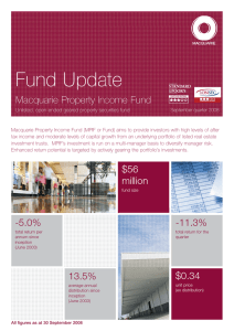Fund Update Macquarie Property Income Fund