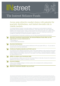The Instreet Reliance Funds
