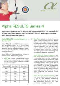 Alpha RESULTS Series 4