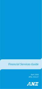 Financial Services Guide April 2006 AFSL 234527