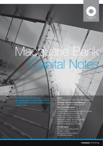 Macquarie Bank Capital Notes