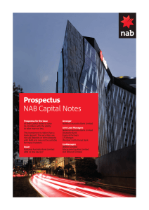     Prospectus NAB Capital Notes