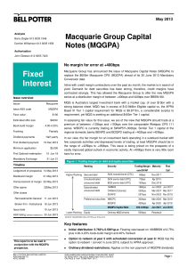Fixed Macquarie Group Capital Notes (MQGPA)