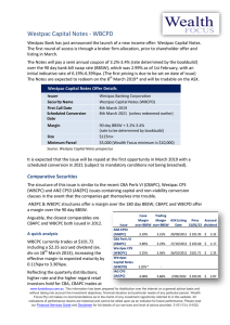 Westpac Capital Notes - WBCPD