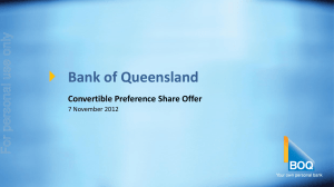  Click to edit Master title style Bank of Queensland