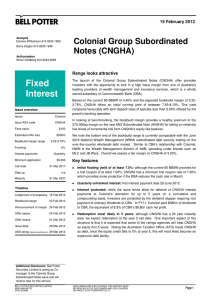 Fixed Colonial Group Subordinated Notes (CNGHA)