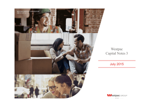 Westpac Capital Notes 3 July 2015