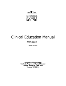 Clinical Education Manual 2015-2016