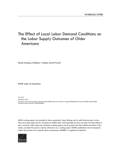 The Effect of Local Labor Demand Conditions on Americans