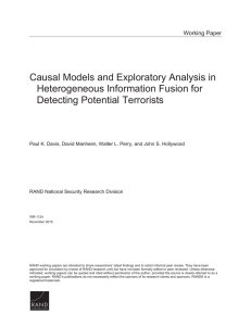 Causal Models and Exploratory Analysis in Heterogeneous Information Fusion for