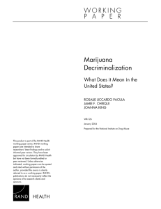 Marijuana Decriminalization What Does it Mean in the