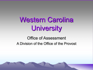 Western Carolina University Office of Assessment