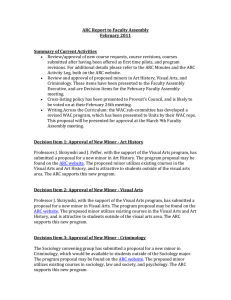 ARC Report to Faculty Assembly February 2011 Summary of Current Activities