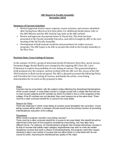 ARC Report to Faculty Assembly November 2010 Summary of Current Activities