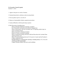 FA Executive Council Agenda October 17, 2012
