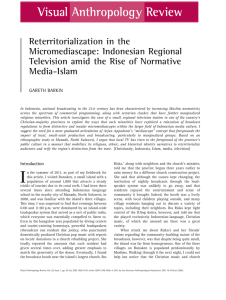 Reterritorialization in the Micromediascape: Indonesian Regional Television amid the Rise of Normative Media-Islam