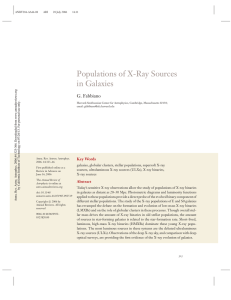 Populations of X-Ray Sources in Galaxies G. Fabbiano