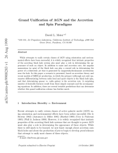 Grand Unification of AGN and the Accretion and Spin Paradigms