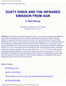 DUSTY DISKS AND THE INFRARED EMISSION FROM AGN E. Sterl Phinney